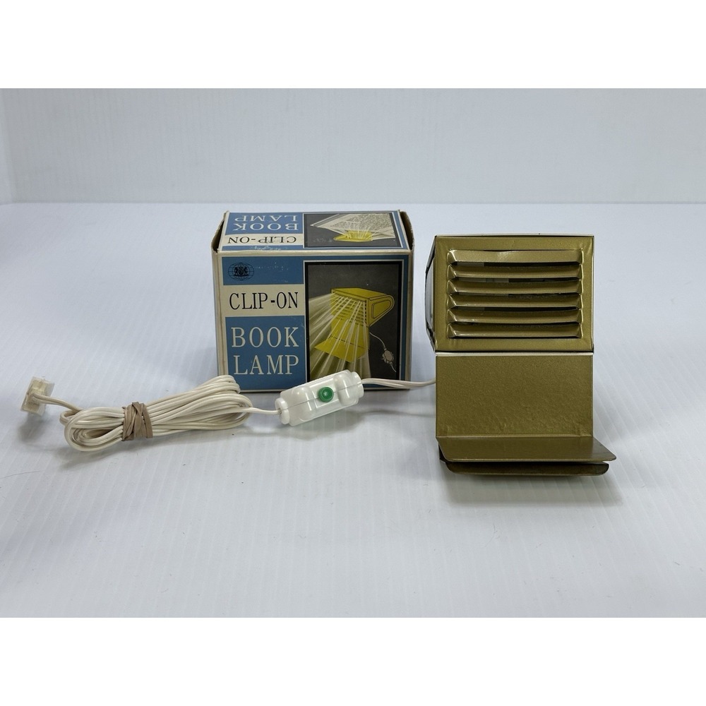 Vintage 1969 Clip On Book Lamp No. 90603 Chadwick Miller Inc Made in Japan Works